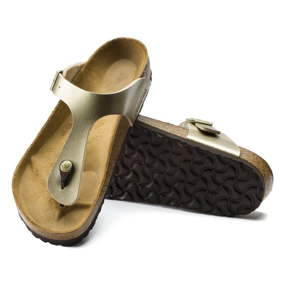 Birkenstock Gold Gizeh Sandal Sz 38